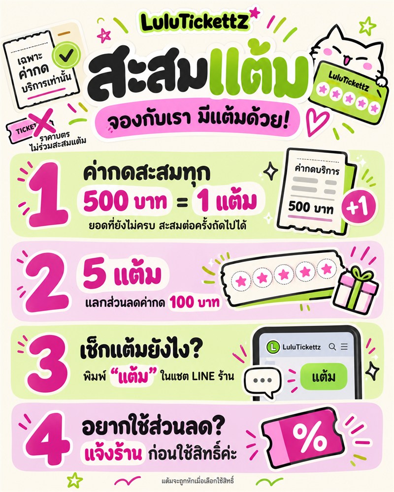 วิธีสะสมแต้ม